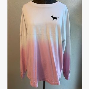 PINK ombré long sleeve